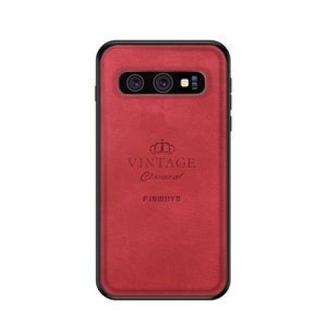 Противоударный чехол PINWUYO с влагозащитой и защитой экрана на Samsung Galaxy S10-красный