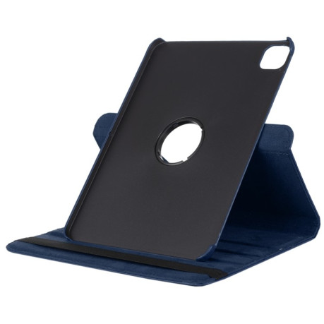 Кожаный чехол Litchi Texture 360 Rotating на iPad Air 4 10.9 2020/Pro 11 2021/2020/2018 - темно-синий