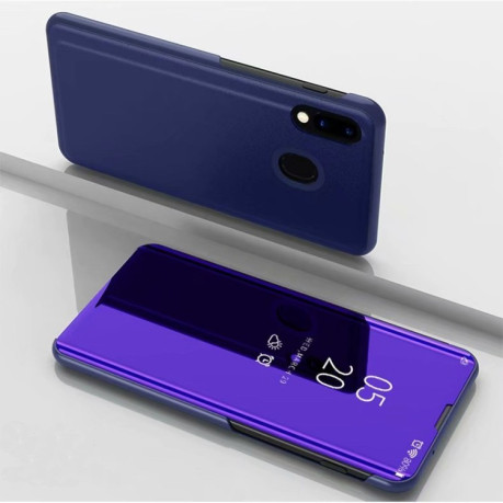 Чехол книжка Clear View на Samsung Galaxy A31 - фиолетово-синий