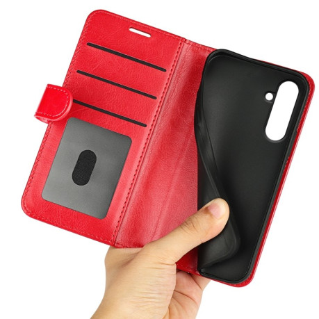 Чохол-книжка R64 Texture Horizontal Flip Leather  для Samsung Galaxy A26 - червоний