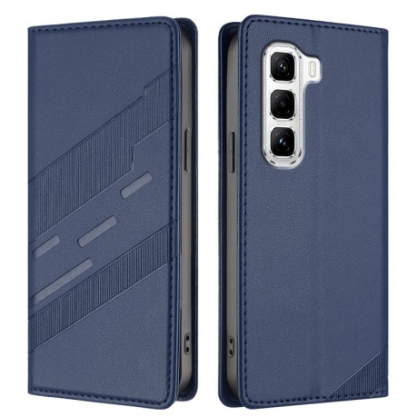 Чехол-книжка Embossed Multi-functional Wallet Retro Leather на Infinix Hot 50 Pro 4G - синий