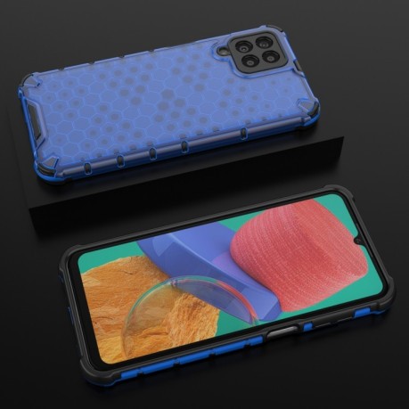 Противоударный чехол Honeycomb на Samsung Galaxy M33 5G - синий