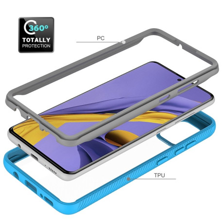 Противоударный чехол Two-layer Design на Samsung Galaxy A31 - красный