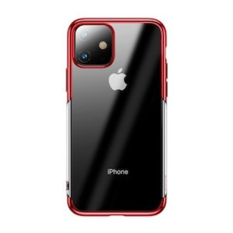 Силиконовый чехол Baseus Shining case на iPhone 11- красный