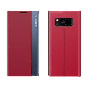 Чехол-книжка Clear View Standing Cover на Samsung Galaxy S8 - красный