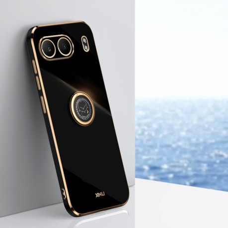 Протиударний чохол XINLI Straight Edge with Ring Holder для OnePlus Nord 4 - чорний