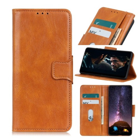 Чехол-книжка Mirren Crazy Horse Texture на iPhone 12 Pro Max - коричневый