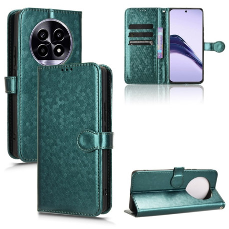 Чохол-книжка Honeycomb Dot для Realme 13+ 5G/13 Pro 5G/13 Pro+ Global - зелений
