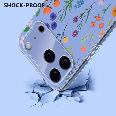Чехол Flower Pattern Painted для iPhone 17 Pro Max - Daisy