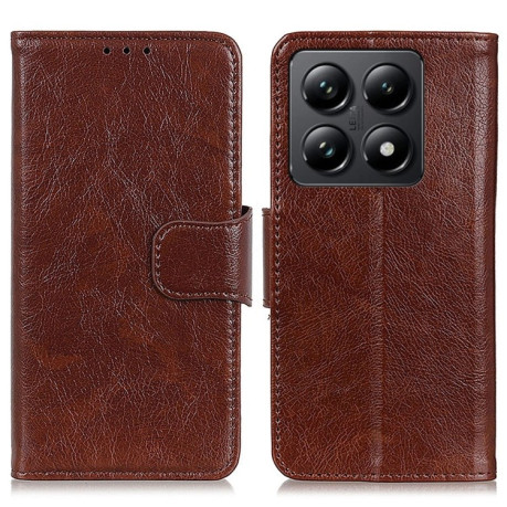 Чохол-книжка Mirren Crazy Horse для Xiaomi 14T Pro - коричневий
