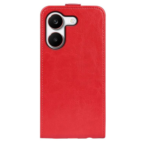 Фліп-чохол R64 Texture Single на Xiaomi Redmi Turbo 5 5G / Poco X8 Pro 5G — червоний