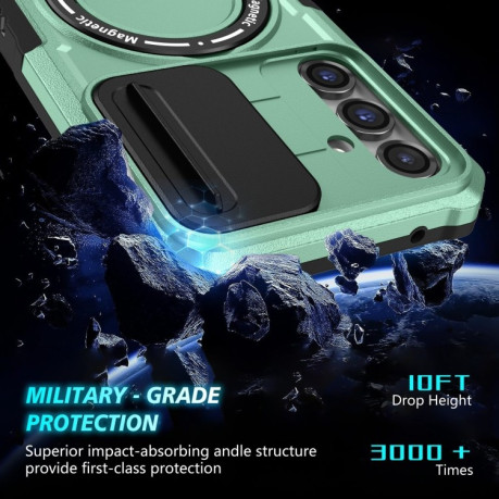 Протиударний чохол Sliding Camshield Magsafe Holder Samsung Galaxy S23 FE 5G - блакитний