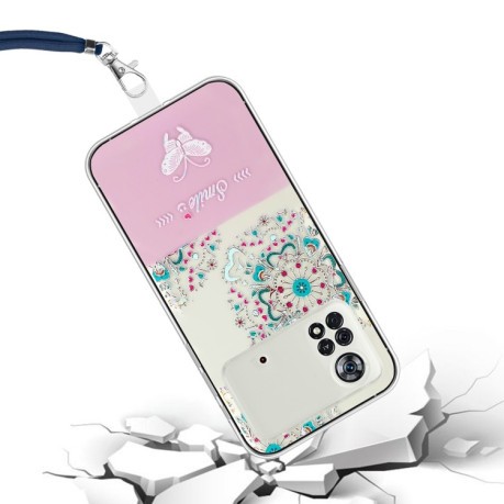 Чехол Bronzing Butterfly Flower для Xiaomi Poco X4 Pro 5G - Peacock Flower