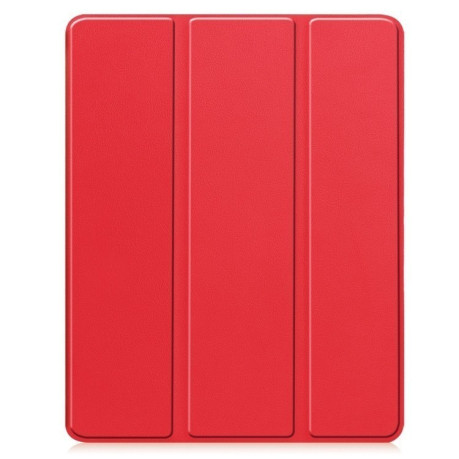 Чохол-книжка Custer Pattern Pure Color 3-Fold Holder на iPad Pro 13 2024 - червоний
