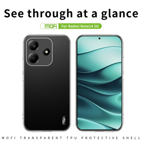 Ультратонкий чехол MOFI Ming Series для Xiaomi Redmi Note 14 5G - прозрачный
