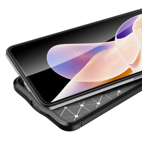 Протиударний чохол Litchi Texture на Xiaomi Redmi Note 12 Pro 4G/11 Pro Global(4G/5G)/11E Pro 4G / 5G Global - чорний