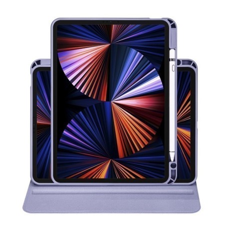 Чохол-книжка Acrylic 360 Degree Rotation Holder Leather для iPad Pro 11 2024 - фіолетовий