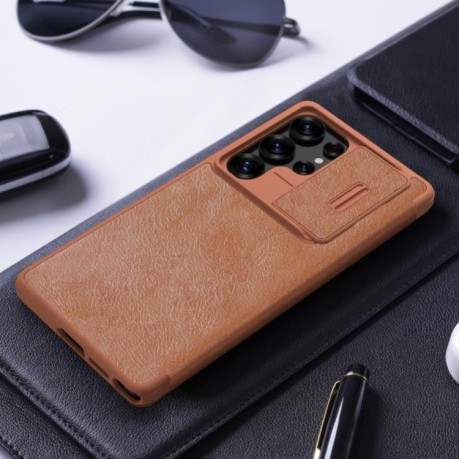 Чохол-книжка Nillkin Qin Series для Samsung Galaxy S25 Ultra 5G - чорний