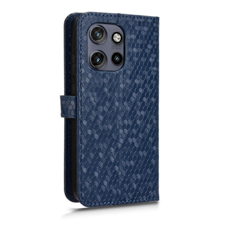 Чехол-книжка Honeycomb Dot для Motorola Edge 50 Neo / S50 5G - синий