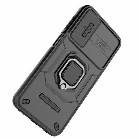 Противоударный чехол Sliding Camshield для Samsung Galaxy A24 4G - черный