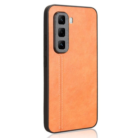 Ударозащитный чехол Sewing Cow Pattern для Infinix Hot 50 Pro 4G - оранжевый