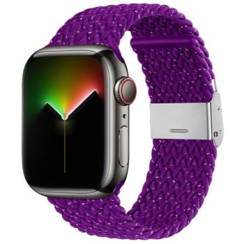 Ремінець Nylon Braid для Apple Watch 10 46mm/Ultra 49mm / Series 8/7 45mm / 44mm / 42mm- фіолетовий