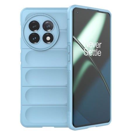 Силиконовый чехол Magic Flannel для OnePlus 11 5G - голубой