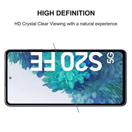 Защитное стекло 3D Full Glue Full Screen на Samsung Galaxy S20 FE - черное