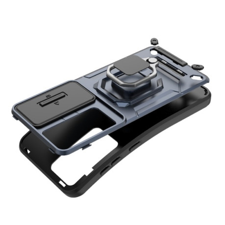 Противоударный чехол Sliding Camshield для Samsung Galaxy S25 5G - черный