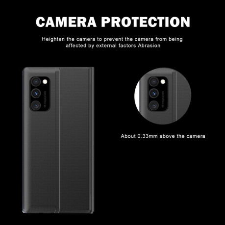 Чехол-книжка Clear View Standing Cover на Samsung Galaxy S10 Lite - черный