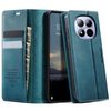Чехол-книжка CaseMe 033 с фактурой Calf и защитой от сканирования RFID на Xiaomi Redmi Note 15 Pro 5G Global  — зелёный