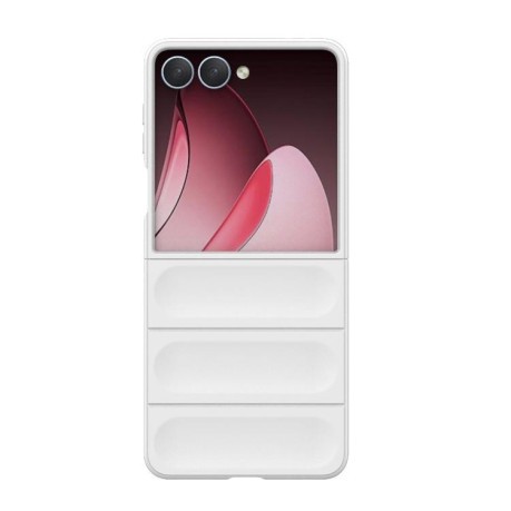 Силіконовий чохол Magic Flannel для Samsung Galaxy Flip 7 5G - білий
