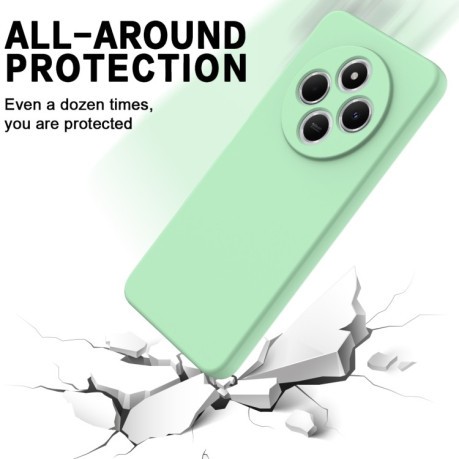 Силіконовий чохол Solid Color Liquid Silicone на Xiaomi Redmi A4 5G - зелений
