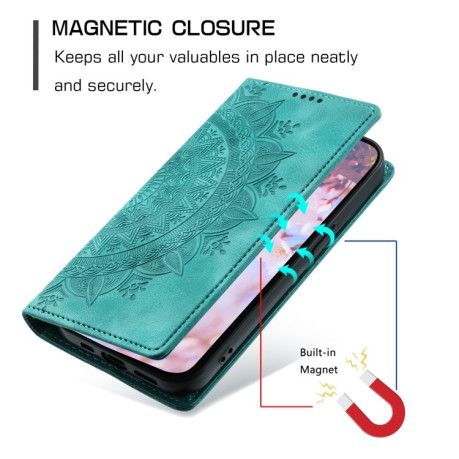 Чохол-книжка Totem Embossed Magnetic Leather для Samsung Galaxy A16 5G - зелений