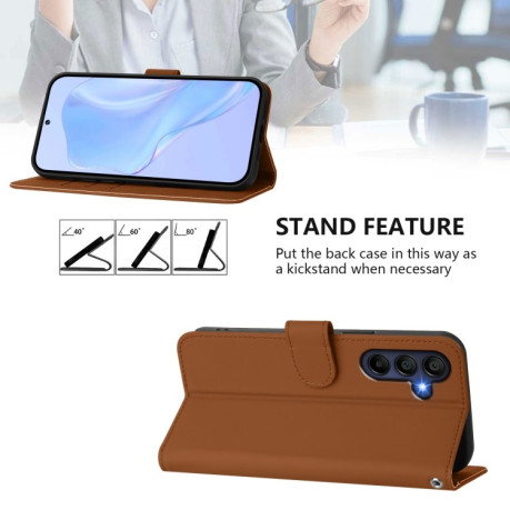 Чохол-книжка Skin Feel S-type для Samsung Galaxy A26 5G Pro - коричневий