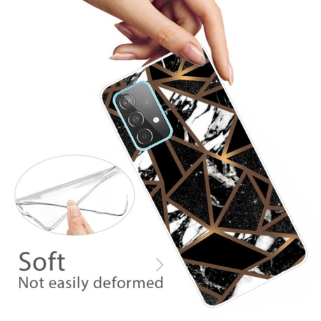 Противоударный чехол Marble Pattern для Samsung Galaxy A32 5G- Rhombus Black