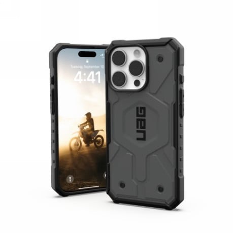 Оригінальний чохол UAG Pathfinder Magsafe для iPhone 16 Pro - silver