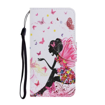 Чохол-книжка Colored Drawing Pattern для iPhone 14 Plus - Dance Girl