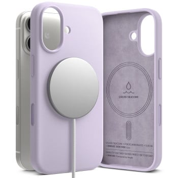 Оригінальний силіконовий чохол Ringke Silicone Magnetic з MagSafe на iPhone 17 - Purple