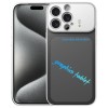 Ударостійкий чохол Frame Frosted Writing Board для iPhone 15 Pro — сріблястий