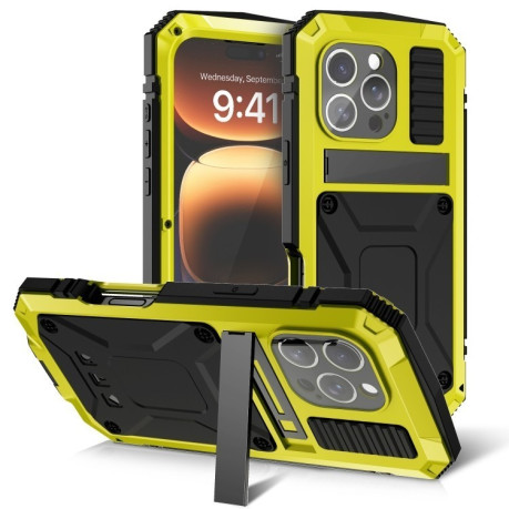 Противоударный чехол R-JUST Life Waterproof для iPhone 16 Pro  - желтый