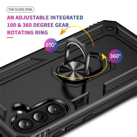 Протиударний чохол HMC 360 Degree Rotating Holder для Samsung Galaxy A36 5G - чорний