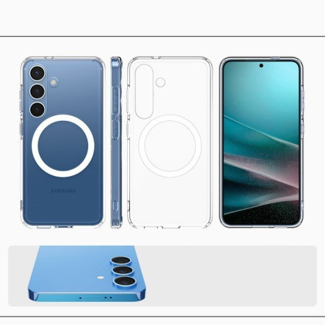 Оригінальний чохол Spigen Ultra Hybrid Mag Case для Samsung Galaxy S25+Plus - Clear