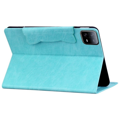 Чехол-книжка Cat Buckle Leather на Xiaomi Pad 7 / 7 Pro - голубой