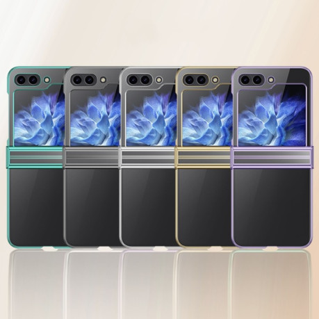 Протиударний чохол 6D Electroplating Full Coverage для Samsung Galaxy Flip 6 - фіолетовий