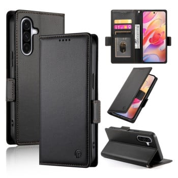 Чохол-книжка Side Buckle Magnetic Frosted Leather  для Samsung Galaxy A26 5G - чорний