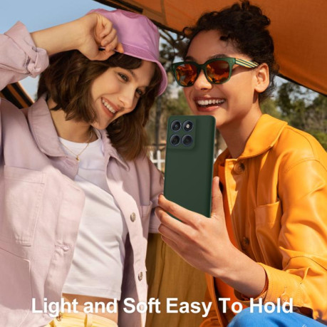 Силиконовый чехол Shockproof Silicone Magsafe для Motorola Edge 60 / 60s / 60 Fusion - зеленый