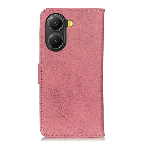 Чехол-книжка KHAZNEH Cowhide Texture на Xiaomi Poco X7 Pro - розовый