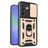 Противоударный чехол Sliding Camshield для Samsung Galaxy A37 5G — золотой