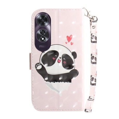 Чохол-книжка 3D Colored Horizontal Flip Leather для OPPO A60 4G - Panda